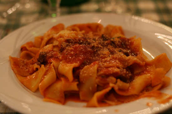 Pappardelle al Sugo di Lepre